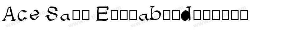 Ace Sans Extrabold字体转换